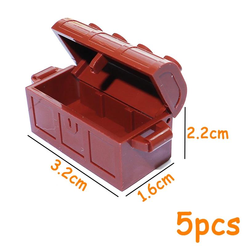 Non-Toxic Building Block City Treasure Chest Gem Box Gold Silver Diamond Dollar Cents Money Coins Cash Bricks Accessory Printed Moc Toy