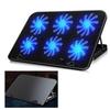 Laptop Cooling Pad 6 High Speed Fan Rapid Heat Dissipation Anti Slip Stable Support Black Notebook