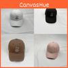 Embroidery Bear Duck Cap Encircle Female Curved Eaves Outdoor Breathable Shade