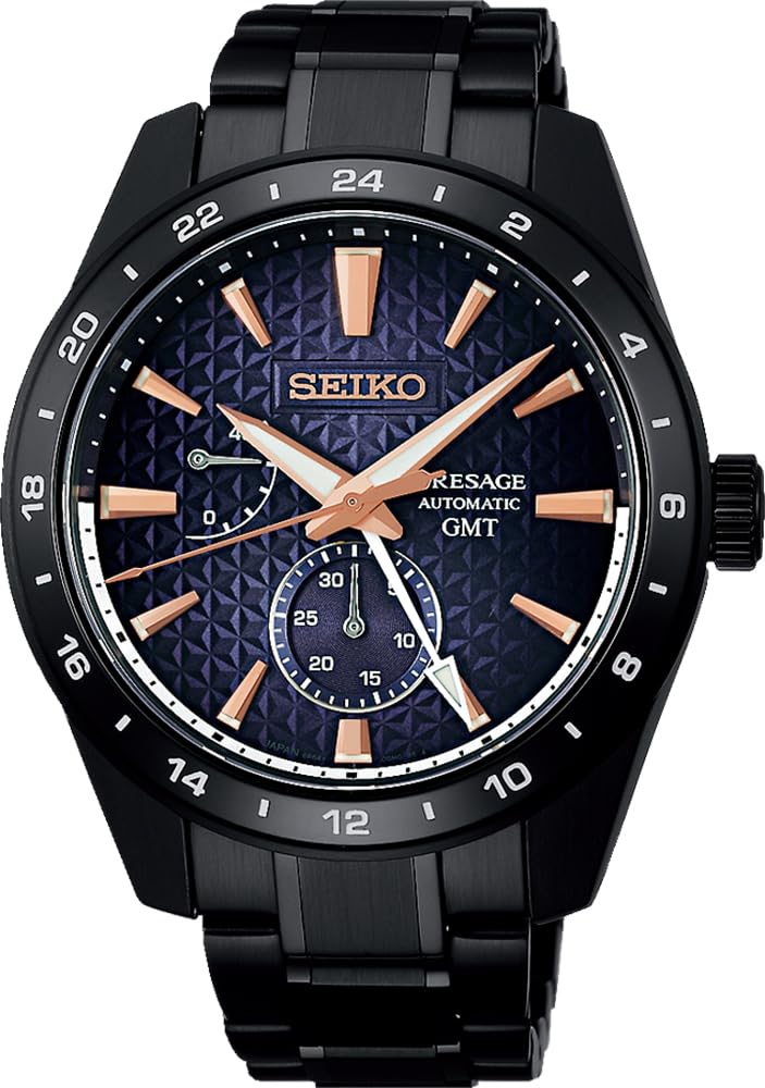 Seiko Presage Sharp Edged Series Limited Made In Sapphire Overseas Model Men's Watch, Edition, Japan, SPB361J1, Automatic, GMT, Crystal