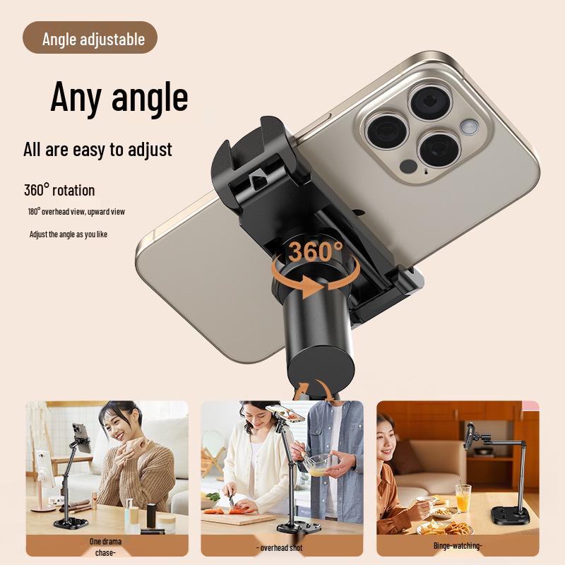 Adjustable Multifunction Dual Device Phone & Tablet Stand for Overhead Shots