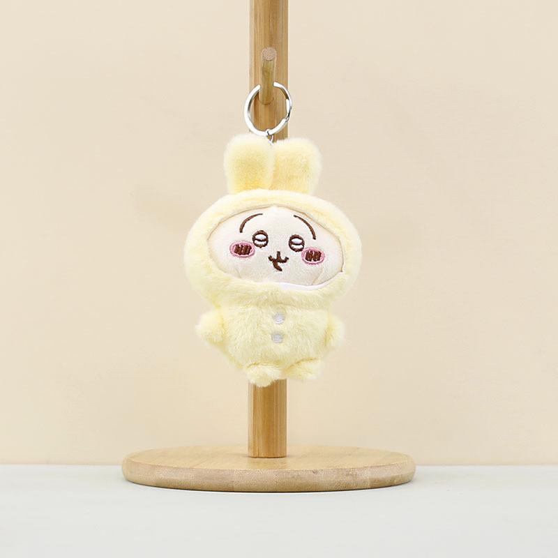 Очаровательный плюшевый брелок-медведь Милый аксессуар из мультфильма Плюшевое животное в синем, розовом, желтом жёлтый