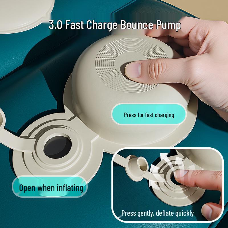 Portable Inflatable Footrest: Adjustable Height Travel Cushion for Airplanes and Trains