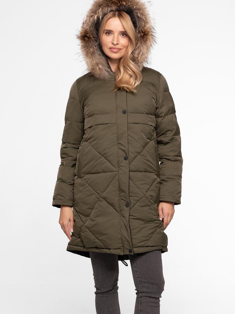 WOMEN' REVERSIBLE PARKA WITH HOOD