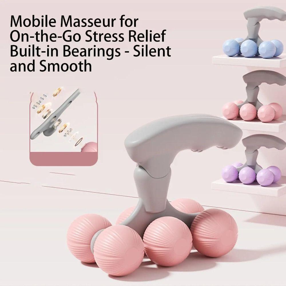 Spine Relaxation Neck Massager Roller Portable Cervical Spine Massager Muscle Rolling Ball  Body