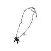 Cute Enamel Pony Pendant Necklace Trendy Blogger Inspired Jewelry Gift Sweet Style Layering Chain For Women
