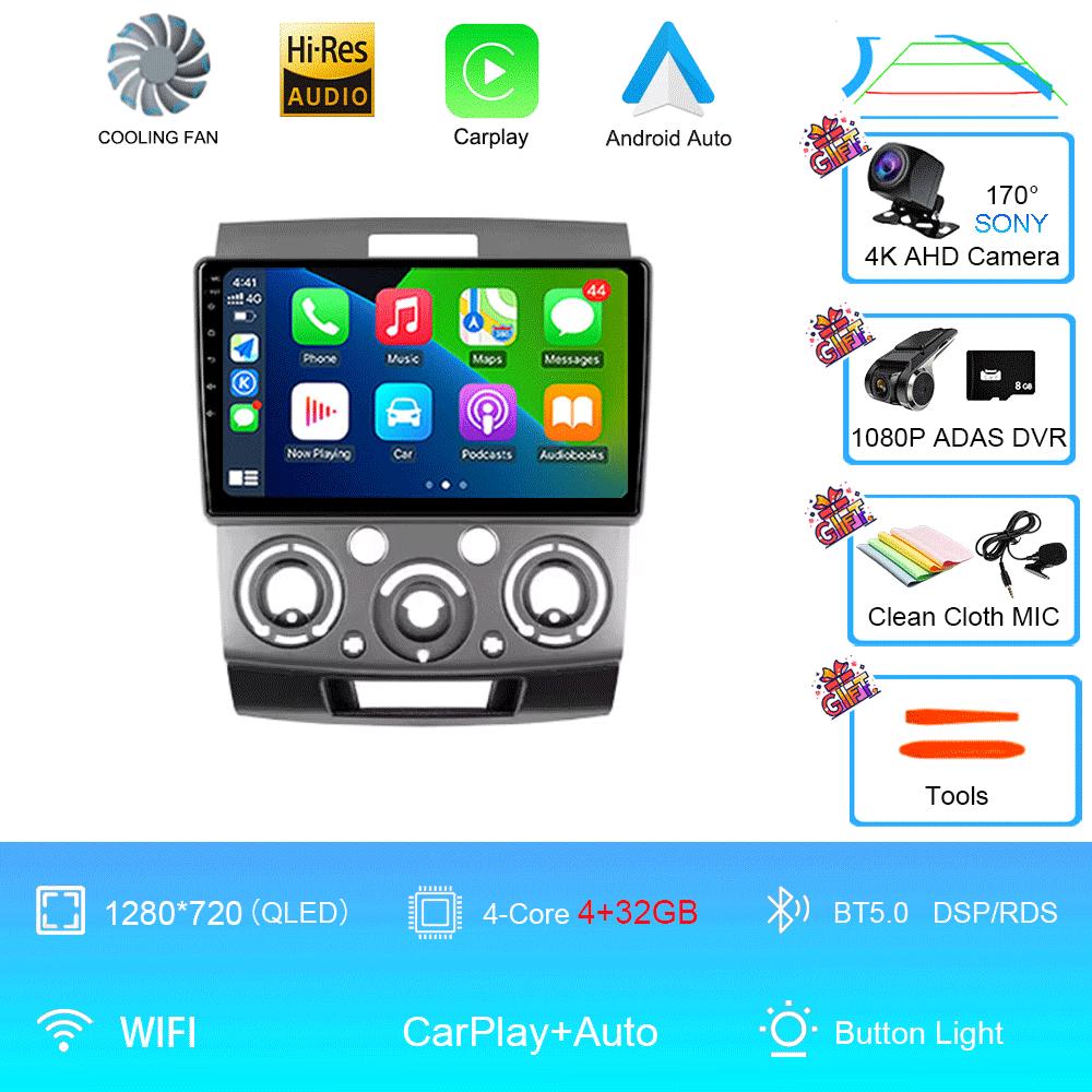 Car Radio 9" Android 14 For Ford Everest Ranger Mazda BT50 BT-50 2006 2007 - 2010 Stereo GPS Navigation Multimedia Video Player