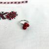 Silver Ring with Coral (2136262)