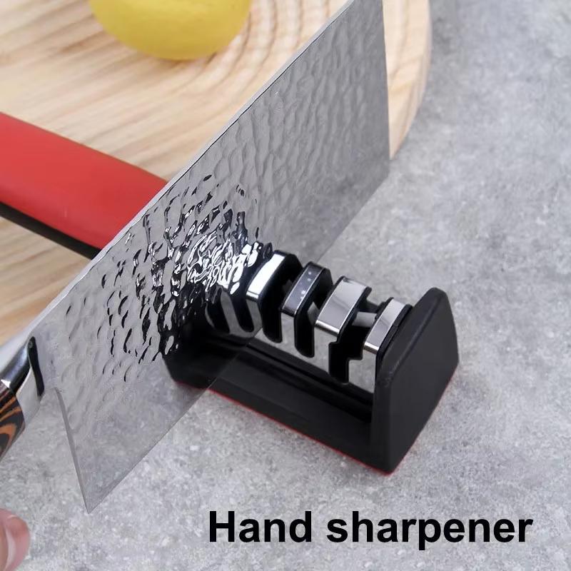 Ergonomic and Easy To Use Knife and Scissors Sharpening Kit with 3/4 Stage Sharpening for Slicing Meats & Vegetables Kitchen
