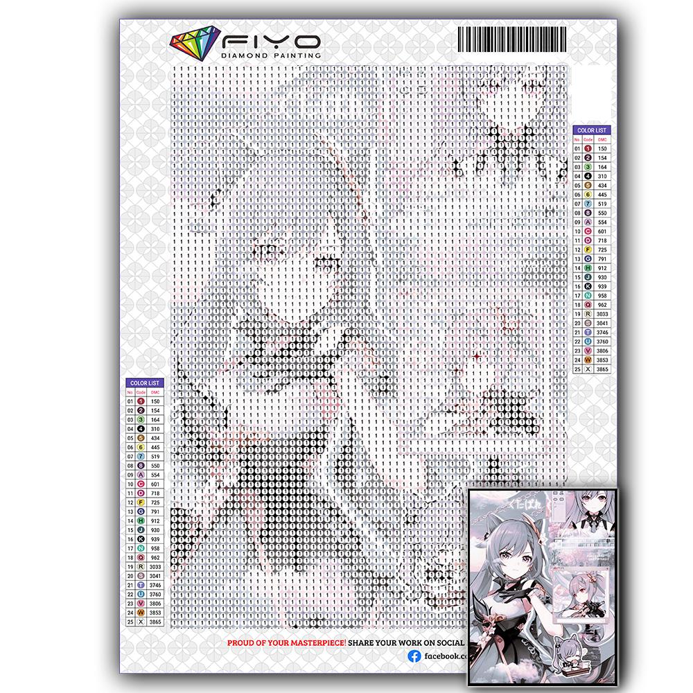 5D DIY Genshin Game Character Cross Stitch Rhinestones Diamond Drawing Embroidery Mosaic Home Decor