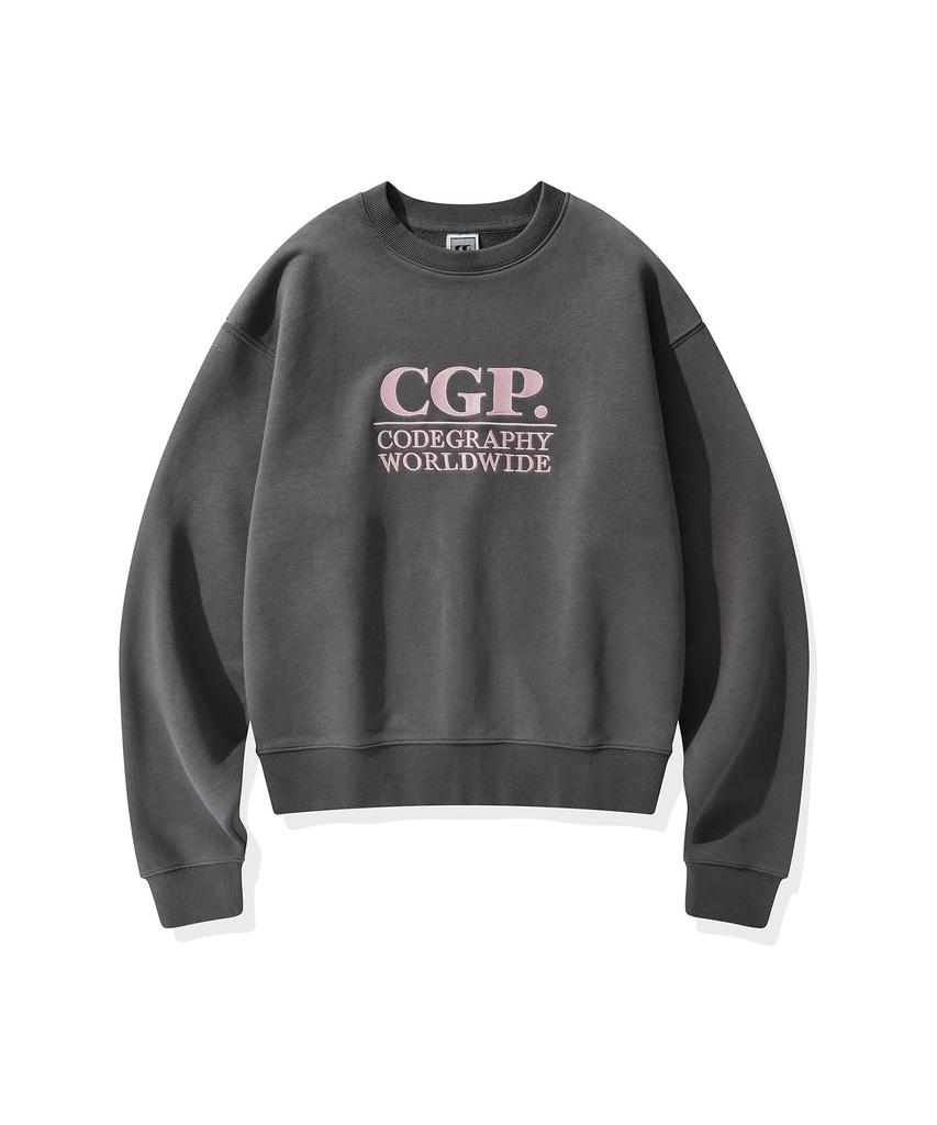 CGP (Women) Square Logo Sweatshirt_Charcoal