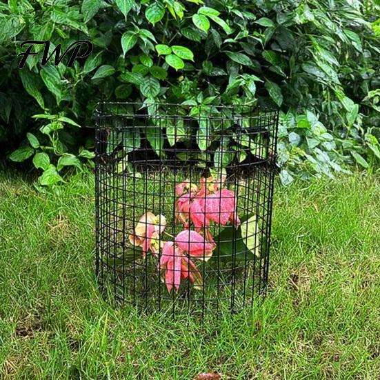 Garden Wire Mesh Fence Plant Protector Cage, Panels with Stakes And Zip Ties, Metal Corrosion Resistant Cage for Protecting Vegetables Flowers