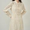 Iveni WEOQ337 Heavy Lace New Chinese Style Long Sleeve Dress
