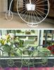 Elegant European Wrought Iron Multi-Layer Balcony & Garden Bicycle Plant Stand