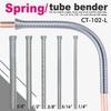 5 Pcs Spring Tube Bender 1/4 1/2 3/8 5/8 5/16 Inch For Copper Aluminium Tube Bending Hand Tools Spring Wire Pipe Plumbing Tools