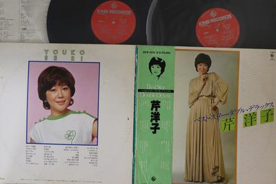 LP Record YOKO SERI - Best Star Double Deluxe SKW10156 KING Japan Obi Japanese Enka Used