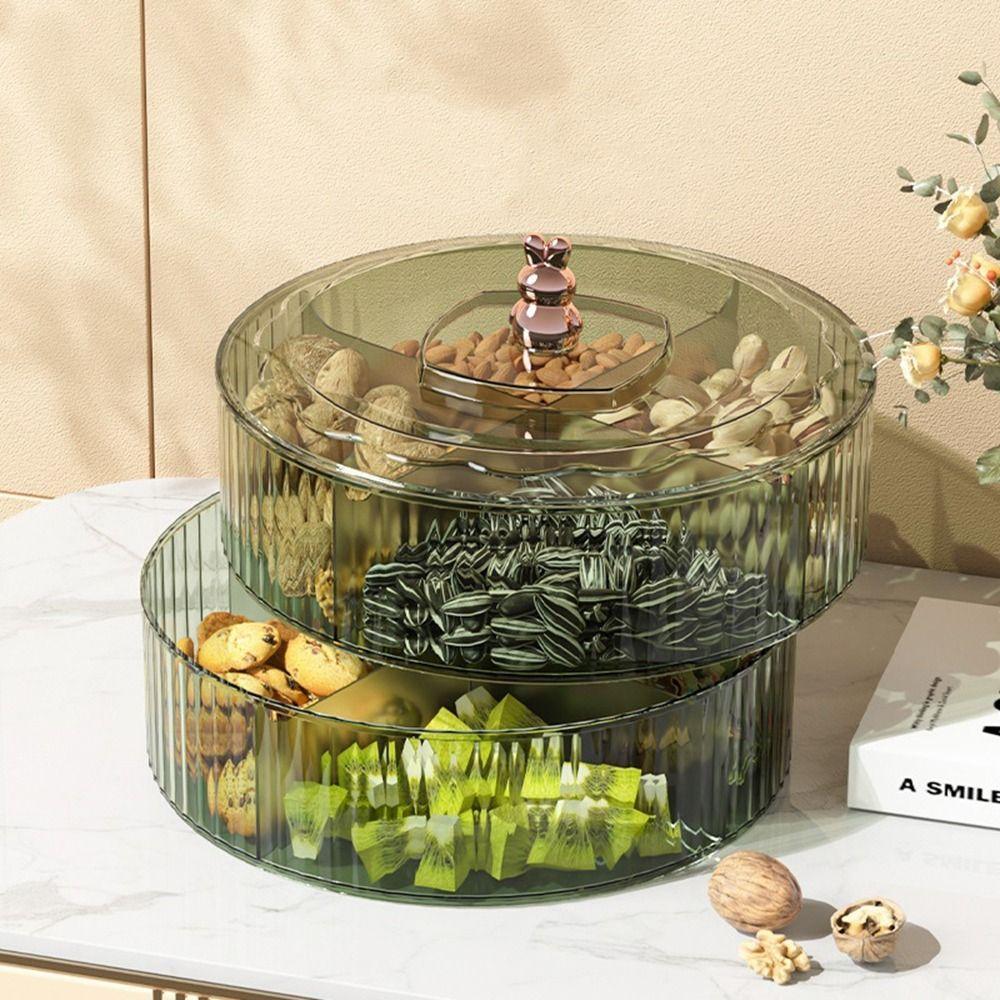 Large Capacity Food Storage Tray Multi-Grid Snack Storage Box Dried Fruit Snack Bowl  Nuts