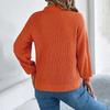 Women Casual Long Sleeve V Neck Knit Sweater for Autumn Winter