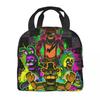 FNAF At Freddys Thermal Insulated Lunch Bag for School Portable Food Bag Thermal Cooler Food Box