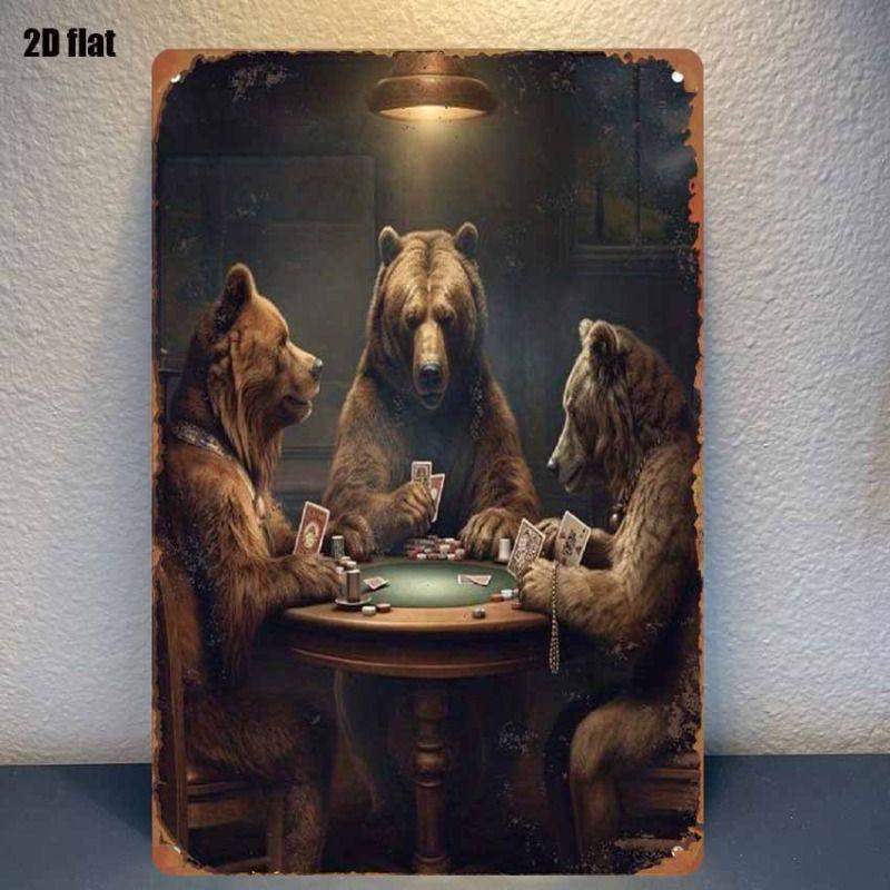 Playing Cards Poster Metal Sign 20x30cm Wall Art