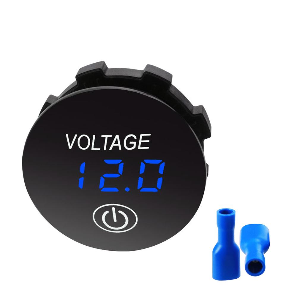 LED Voltmeter Digital Waterproof Motorboat Motorcycle Panel Digital Voltmeter Tester Monitor Car Voltmeter 12V Electrical Tester