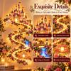 Warm White Light Wall Lamp Castle Rose Vine Track Wall Decoration  Home Indoor Decor