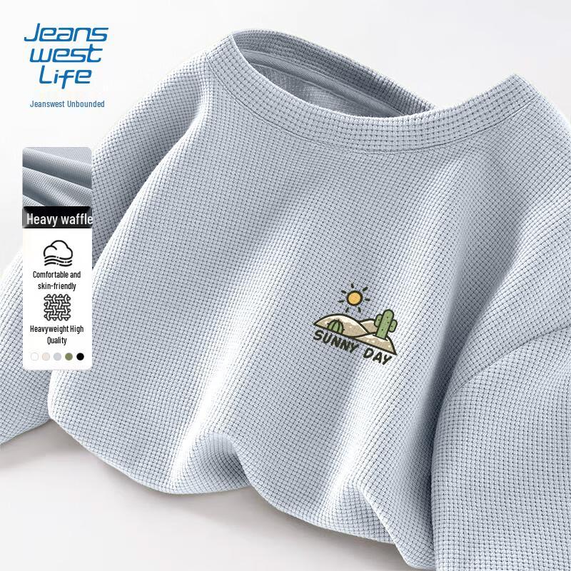 Jeanswest Life Men s Waffle Knit Long Sleeve T-Shirt M