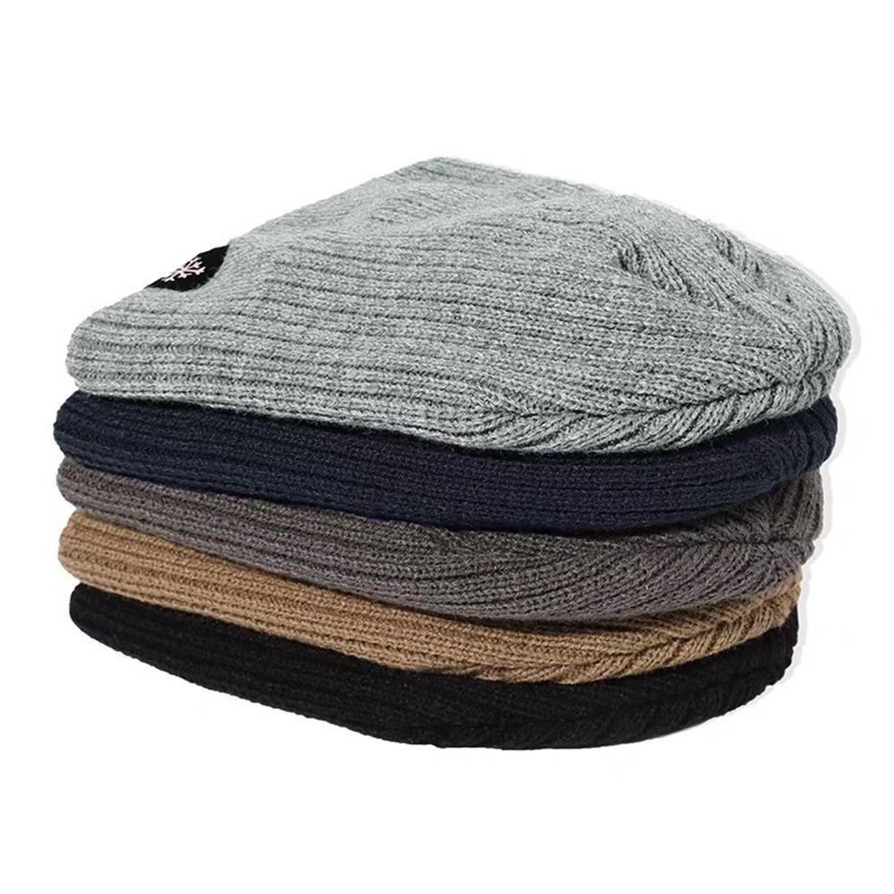 Ear Cover Winter Knitted Hat Plush Beanie Hat Fashion Pullover Cap  Women Man