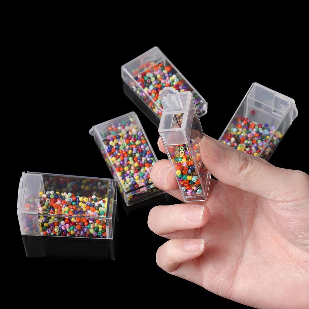 1pc 32/40/42/48/56/64 Slots Plastic Storage Box for DIY Diamond Painting Beads Charms Jewelry Accessories Storage Organizer Box