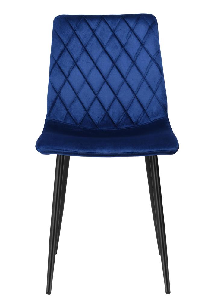 Krzesło Tapicerowane Dexter Velvet Granatowy