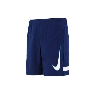 Logo Print Training Workout Quick-Dry Breathable Shorts Men Bottoms Blue CV1468-492