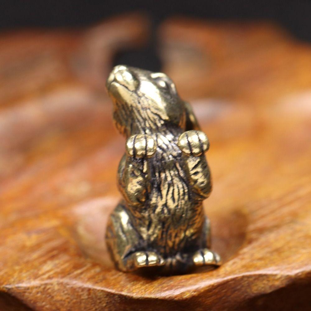 Rabbit Rabbit Ornament Vintage Zodiac Rabbit Figurines Personality   Home Decoration