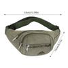 Men's Multifunctional Chest Bag with Adjustable Strap Outdoor Waist Bag for Shopping Camping Walking