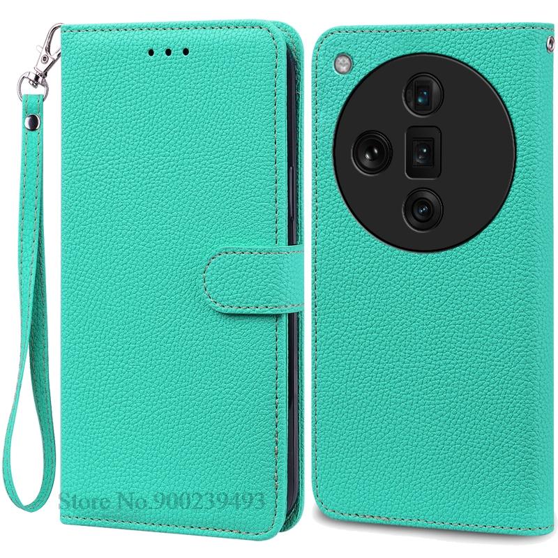 For OPPO Find X7 Case Leather Wallet Flip Case For OPPO Find X7 Ultra Case Soft Silicone Cover Coque Fundas Shell
