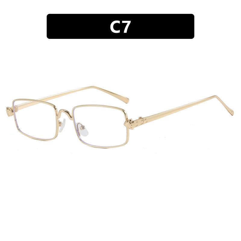 

2024 Ретро Солнцезащитные очки с маленькой квадратной оправой с леопардовой головой - Стиль знаменитостей, Хип-хоп, Личность As Shown