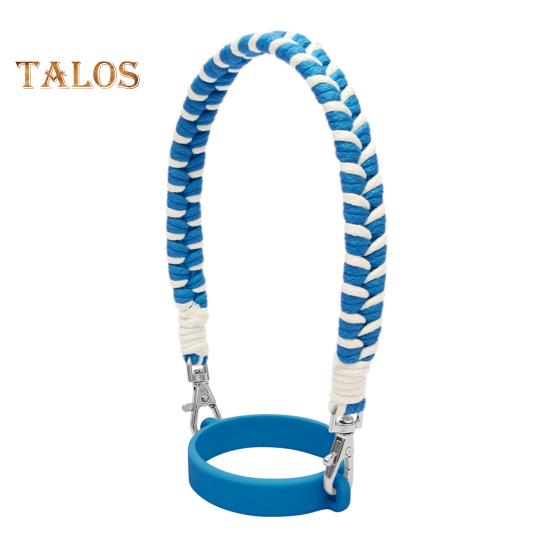 

Ручной ремешок для бутылки с водой. Прочный ремень для бутылок емкостью 16–40 унций. Прочное силиконовое кольцо. Переноска для бутылки с водой. Легко носить с собой. Аксессуары для чашек для занятий спортом на открытом воздухе. синий