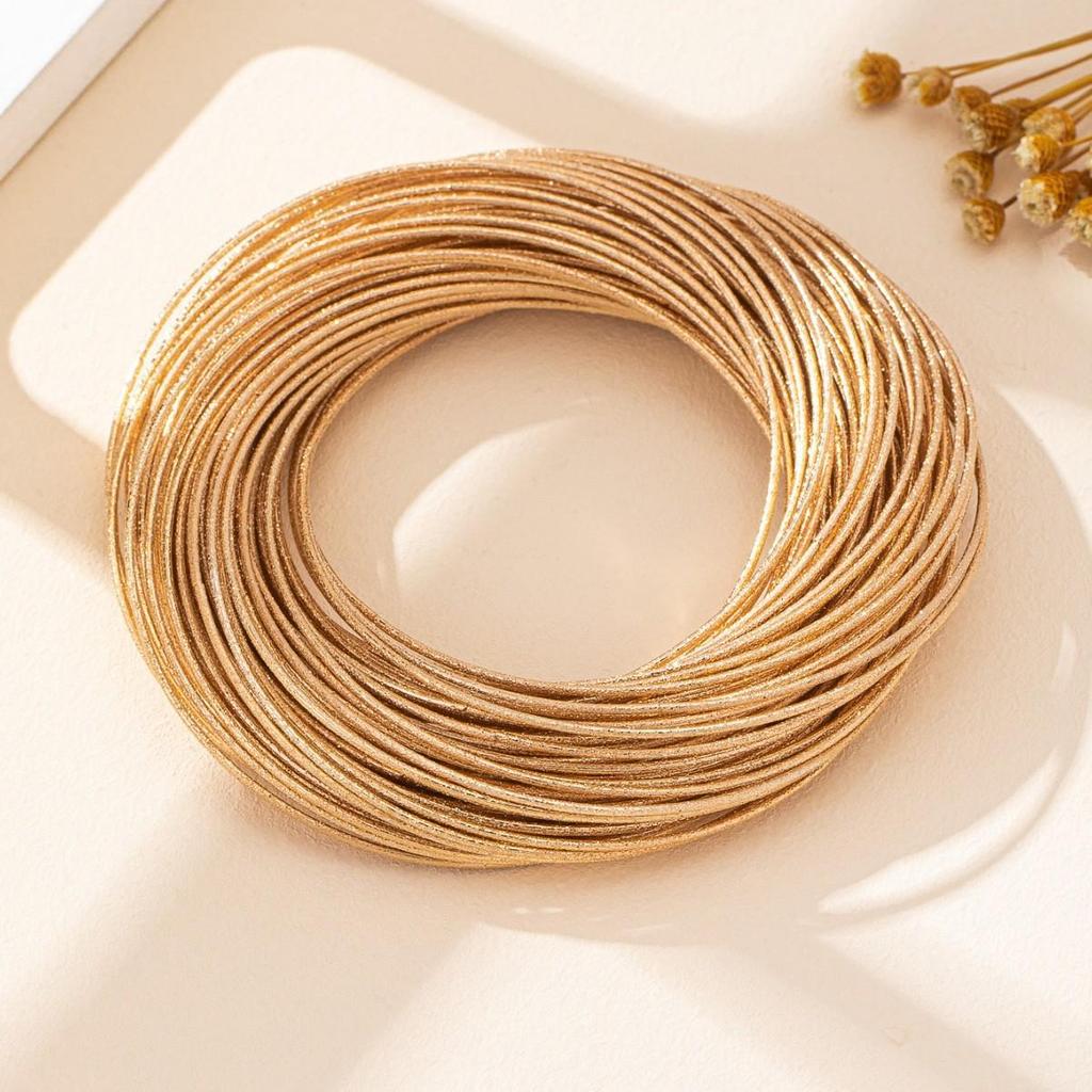 European-American Multi-layer Irregular Line Wrap Bangle: Holiday Street Style Women's Fashion Bracelet