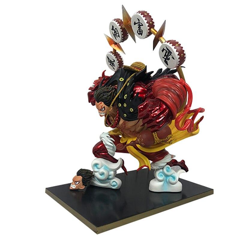 One Piece Gk Monkey D Luffy Anime Action Figure Model 35cm Pvc Gear Fourth Kabuki Ver .Statue Collection Toy Desktop Decoration