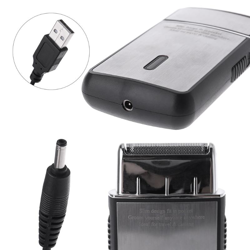 Buy Portable Men's Electric Razor Foil Slim Shaver USB Rechargeable ...