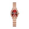 ORSGA Women's Oval Diamond-set Fashion Watch with Prismatic Mirror and Quartz Movement