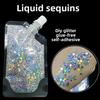 Gel Sequins Pearlescent Eye Makeup Stage Makeup Gel Sequins Photo Hair Makeup Glitter