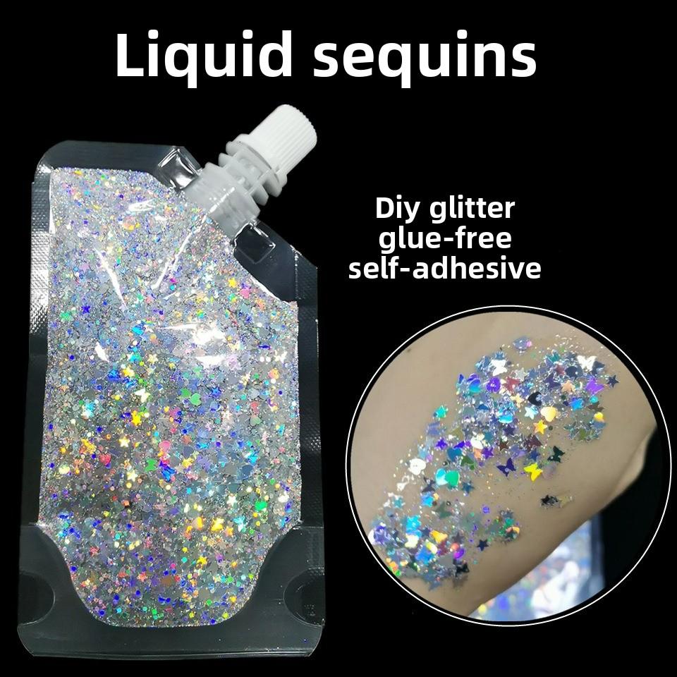 Gel Sequins Pearlescent Eye Makeup Stage Makeup Gel Sequins Photo Hair Makeup Glitter