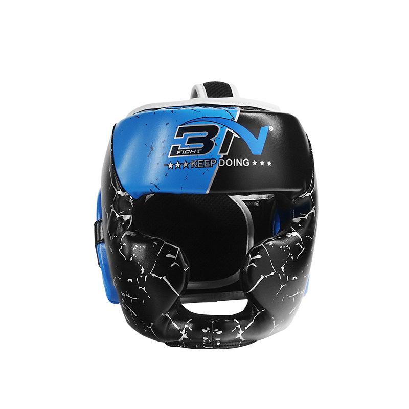 BN Boxing Helmet+Head Cover+Full Head Protection Sanda Head Cover Thai Boxing Children's Training Protector