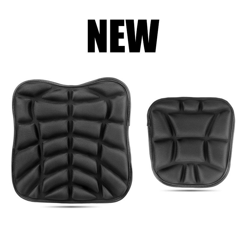 2 Pack Universal Anti Slip 3D Comfort Seat Cushion Motorcycle Comfort Breathable Front Rear Seat Cushion Motorbike Seat Cover