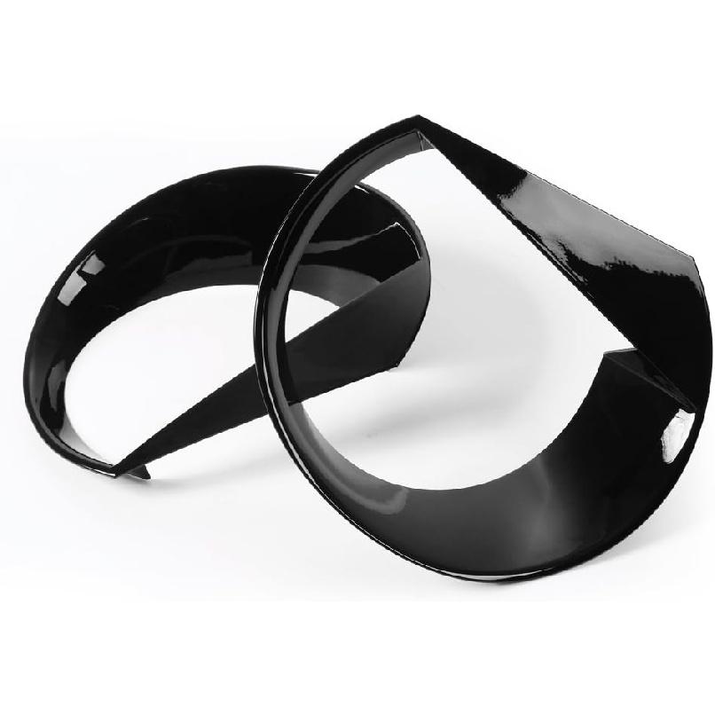 Angry Bird Front Headlight Bezels Trim Cover for Jeep Renegade 2015 2016 2017 2018 (Black)