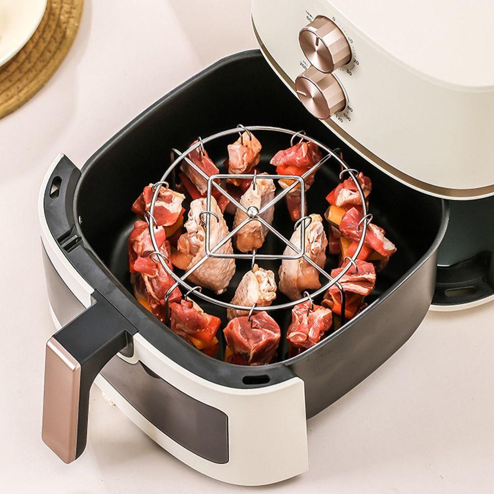 Vertical Air Fryer Skewer Stand Stainless Steel Barbecue Skewer Bracket New Baking Needle