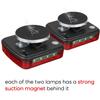 2pcs Wireless Magnetic LED Truck Tail Light Trailer Rear Light Signal Warning Brake Light for Caravans Campers Lorry Caravan RV