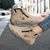TUINANLE Women High Tops Shoes Spring Zipper Casual Anti Slip Flat Sneakers Girl's Ankle Boots Pink Ladies Shoes