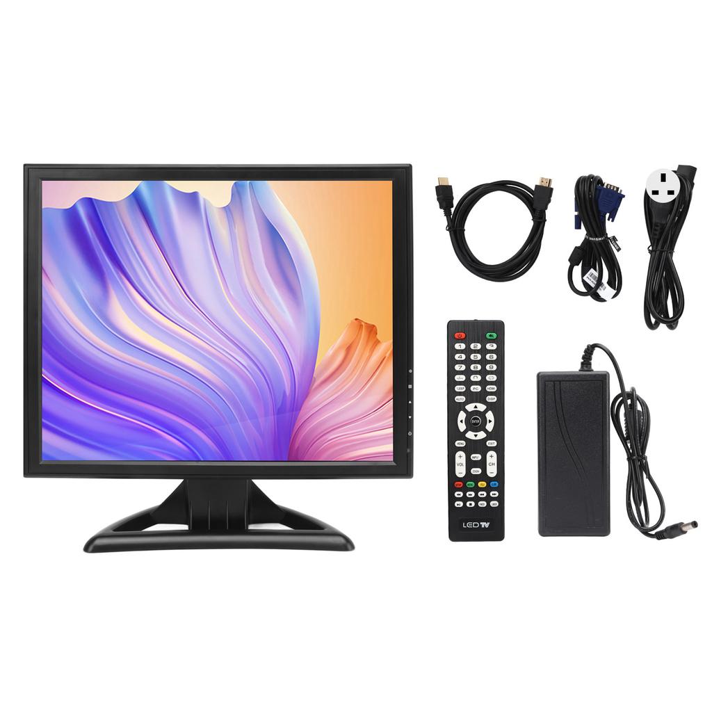17-calowy monitor LED z wejściem VGA HD Multimedia AV BNC USB DC Przenośny kolorowy wyświetlacz HD z