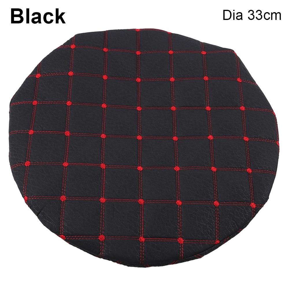 1Pcs Durable Round Chair Cushion Cover Removable Elastic Seat Pads 33cm Bar Stool Cover Home Kitchen Office